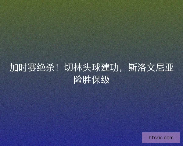 加时赛绝杀！切林头球建功，斯洛文尼亚险胜保级